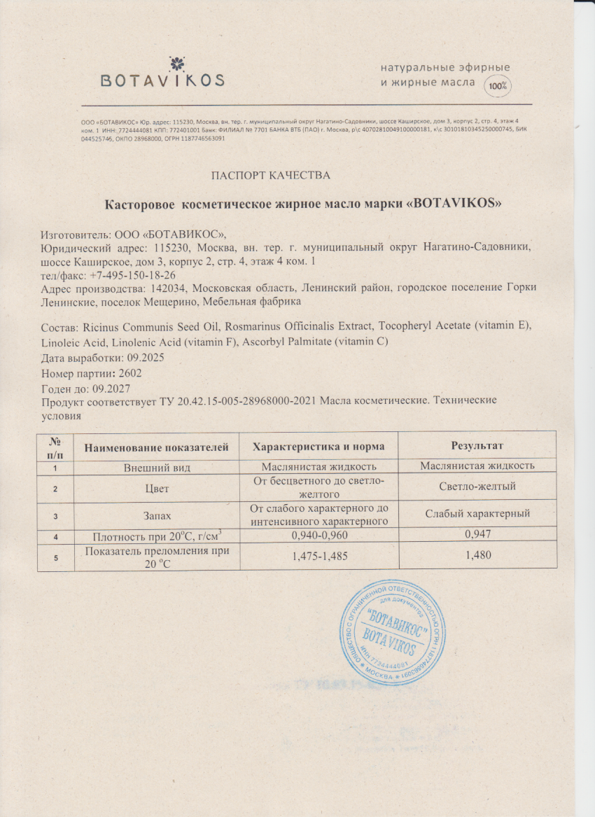 Паспорт №092025